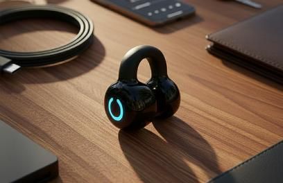 Bone Conduction Bluetooth Earphone - Single Ear Clip-On Stereo Design