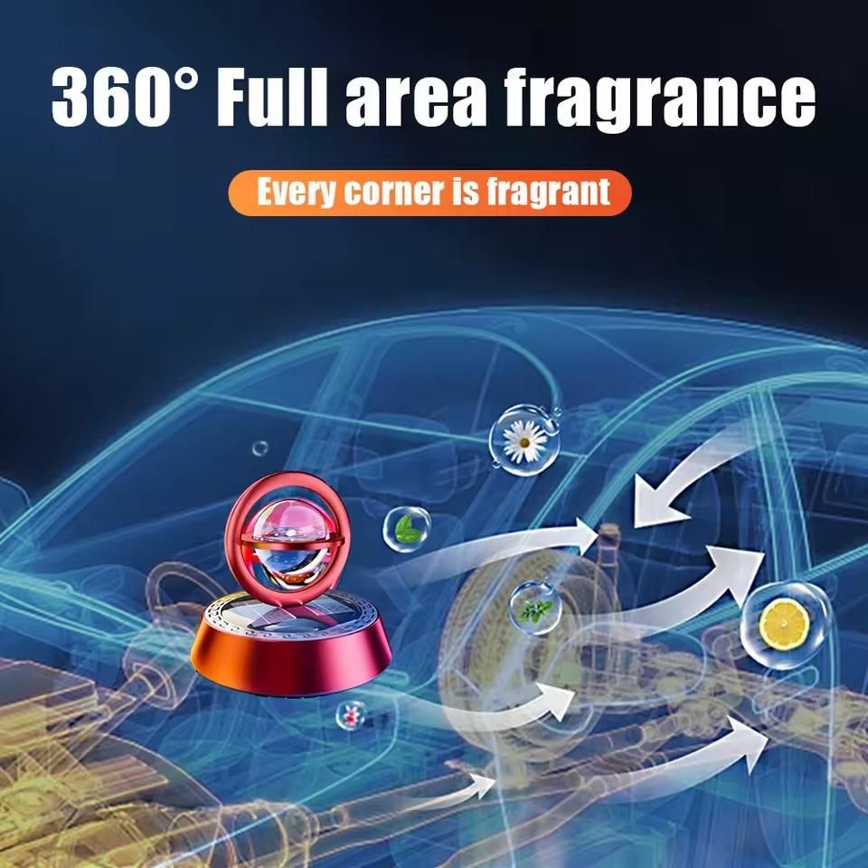Solar Energy Rotate Car Perfume Diffuser